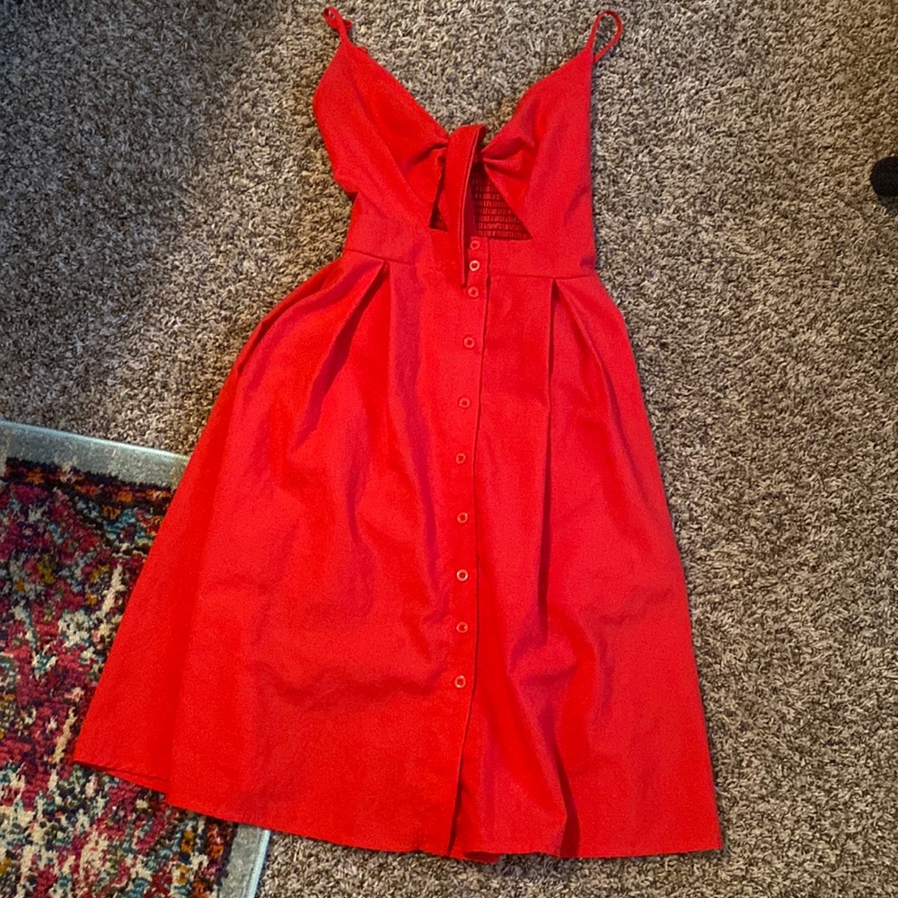 Red dress